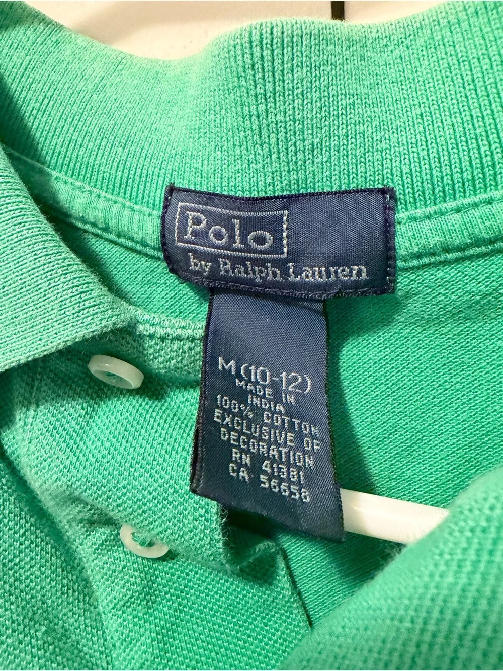 Ralph Lauren Bright Green Short-Sleeve Polo with Blue Logo